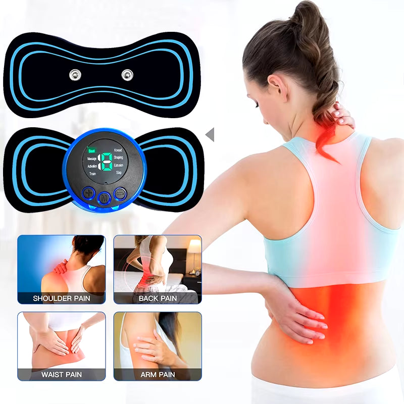 Intelligent Full Body Massage Set with Foot Pad, Cervical Neck Patch, and Massage Pen