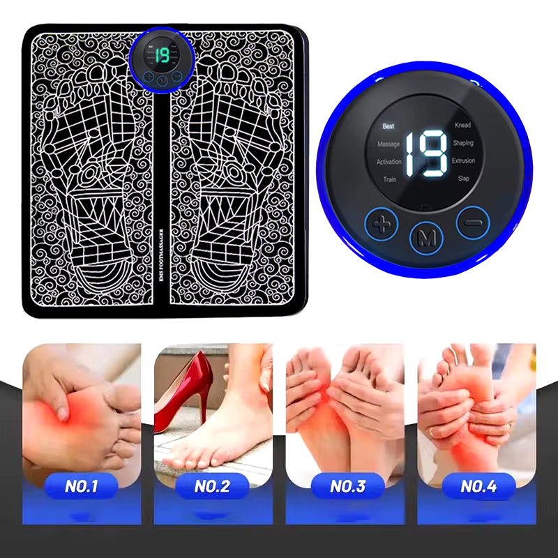 Intelligent Full Body Massage Set with Foot Pad, Cervical Neck Patch, and Massage Pen